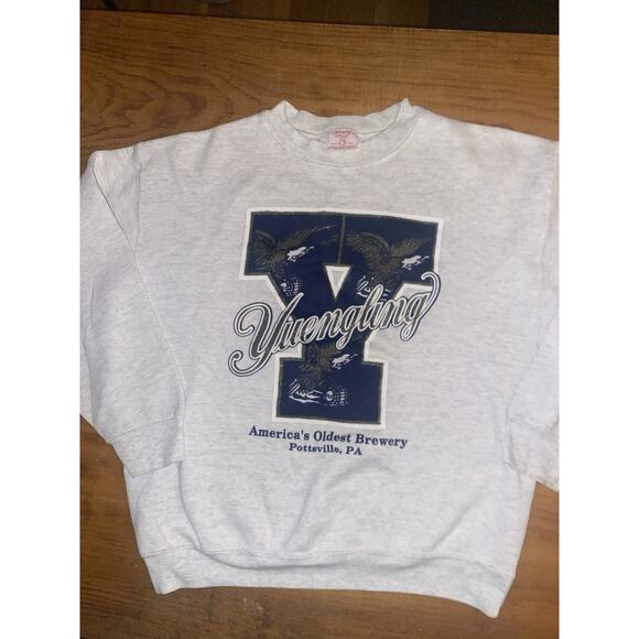 Vintage Yuengling Americas Oldest Brewery Beer Sweatshirt USA Made Men's L 90s - Picture 1 of 7